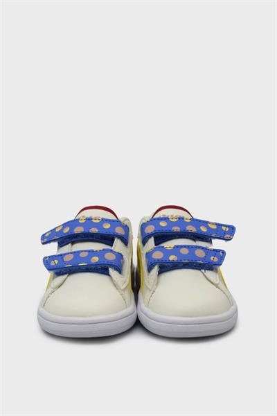 Puma Unisex Çocuk Smash 3.0 Summer Camp Beyaz Sarı Kırmızı 395605