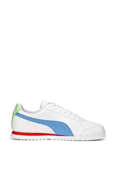 Puma Unisex Roma Basic Spor Ayakkabı Beyaz Mavi Yeşil 369571
