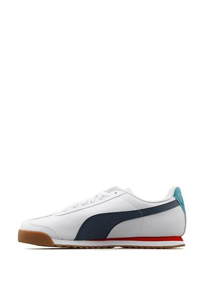 Puma Unisex Roma Basic Spor Ayakkabı Beyaz Lacivert 369571
