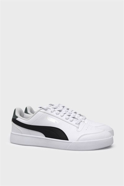 Puma Unisex Shuffle Spor Ayakkabı Beyaz Siyah 309668