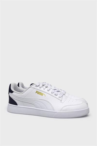Puma Unisex Shuffle Spor Ayakkabı Beyaz Lacivert Gold 309668