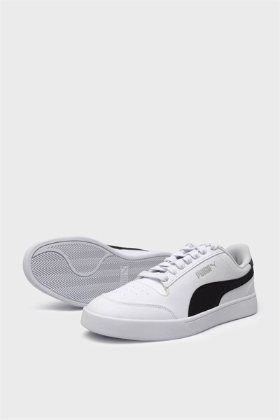 Puma Unisex Shuffle Spor Ayakkabı Beyaz Siyah 309668
