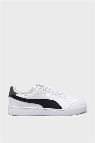 Puma Unisex Shuffle Spor Ayakkabı Beyaz Siyah 309668
