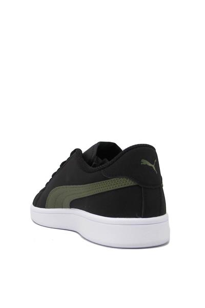 Puma Unisex Smash V2 Buck Spor Ayakkabı Siyah Yeşil 365160