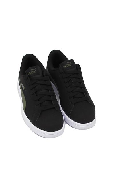 Puma Unisex Smash V2 Buck Spor Ayakkabı Siyah Yeşil 365160