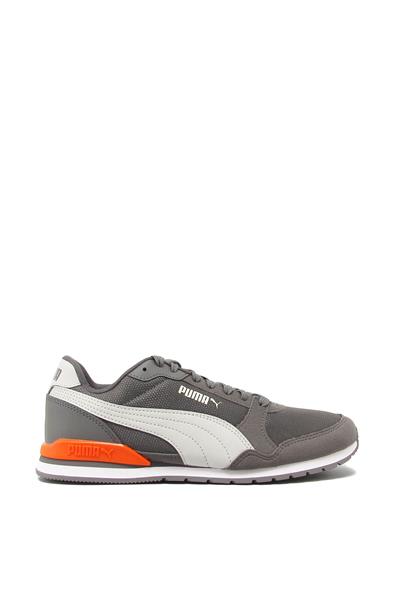 Puma Unisex ST Runner V3 Mesh Spor Ayakkabı Gri Turuncu 384640