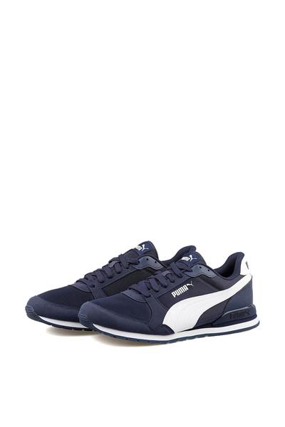 Puma Unisex ST Runner V3 Mesh Spor Ayakkabı Lacivert Beyaz 384640