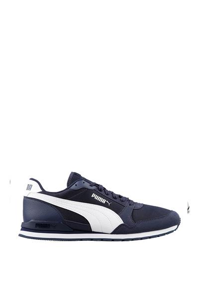 Puma Unisex ST Runner V3 Mesh Spor Ayakkabı Lacivert Beyaz 384640