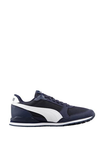 Puma Unisex ST Runner V3 Mesh Spor Ayakkabı Lacivert Beyaz 384640
