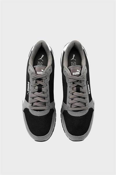 Puma Unisex ST Runner V3 Mesh Spor Ayakkabı Siyah Gri 384640