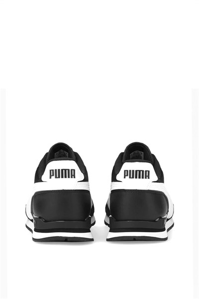 Puma Unisex ST Runner V3 Mesh Spor Ayakkabı Siyah Beyaz 384640
