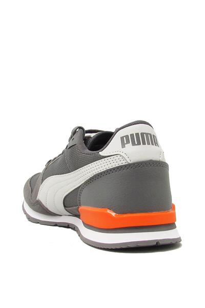 Puma Unisex ST Runner V3 Mesh Spor Ayakkabı Gri Turuncu 384640