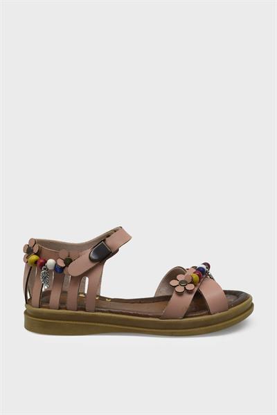 Sanbe Kız Çocuk Bocuklu Sandalet Pudra SNB502T6307