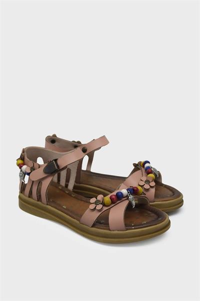 Sanbe Kız Çocuk Bocuklu Sandalet Pudra SNB502T6307