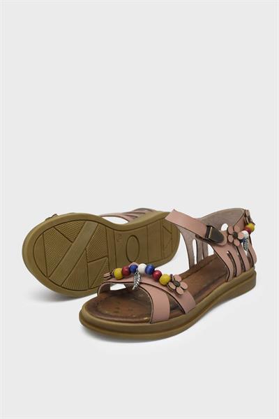 Sanbe Kız Çocuk Bocuklu Sandalet Pudra SNB502T6307