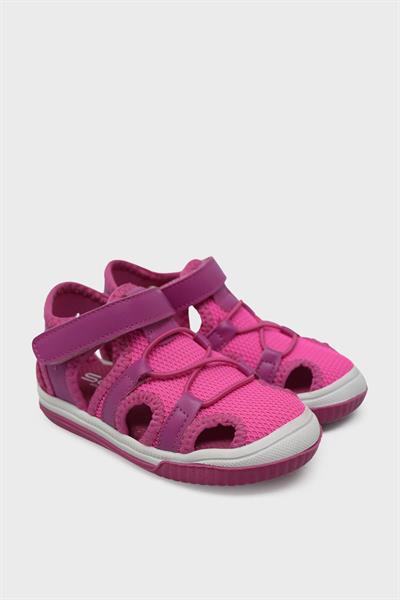Sanbe Kız Çocuk Cırtlı Sandalet Fuşya SNB501N6601