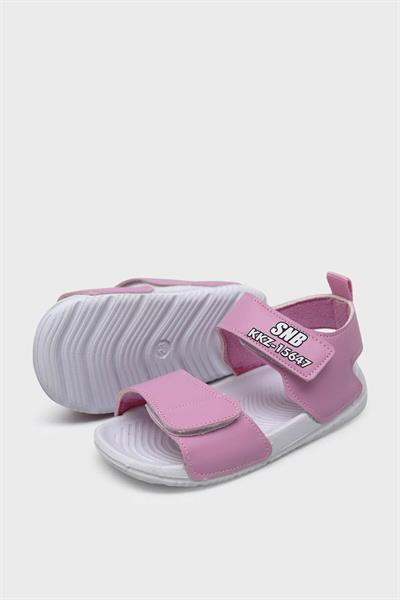 Sanbe Kız Çocuk Cırtlı Sandalet Pembe SNB501V5401