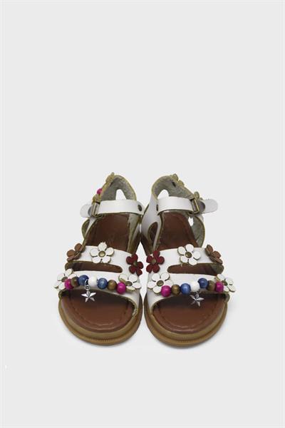 Sanbe Kız Çocuk Deri Babet Beyaz SNB-502V6301