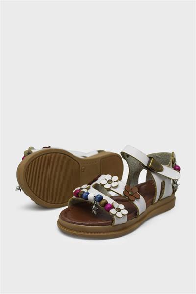 Sanbe Kız Çocuk Deri Babet Beyaz SNB-502V6301