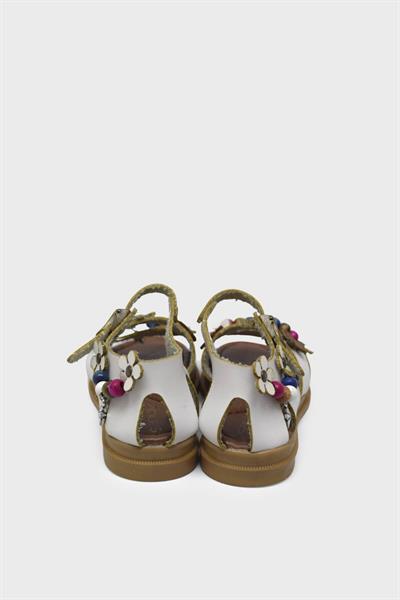 Sanbe Kız Çocuk Deri Babet Beyaz SNB-502V6301