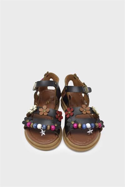 Sanbe Kız Çocuk Deri Babet Siyah SNB-502V6301