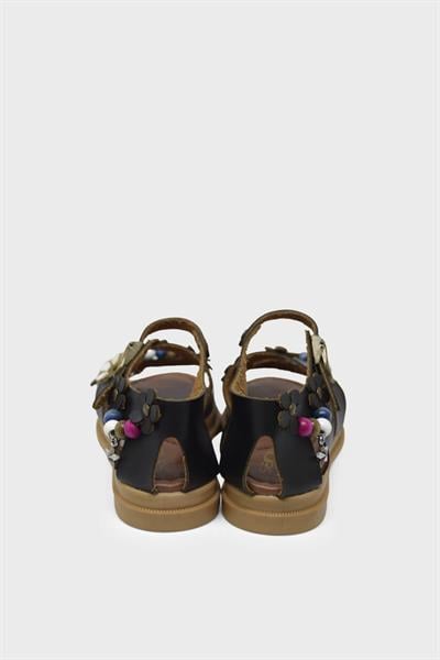 Sanbe Kız Çocuk Deri Babet Siyah SNB-502V6301