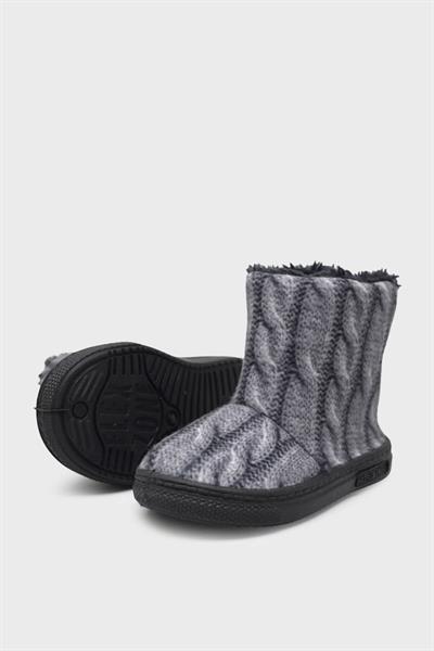 Sanbe Unisex Çocuk Bebe Panduf Gri SNB105P031