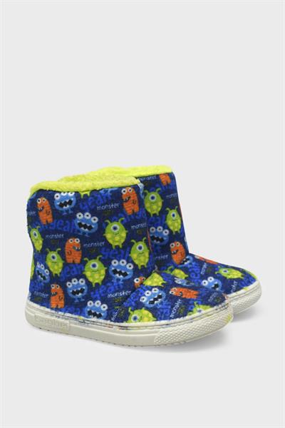 Sanbe Unisex Çocuk Boğazlı Panduf Bot Saks Mavisi SNB105P030