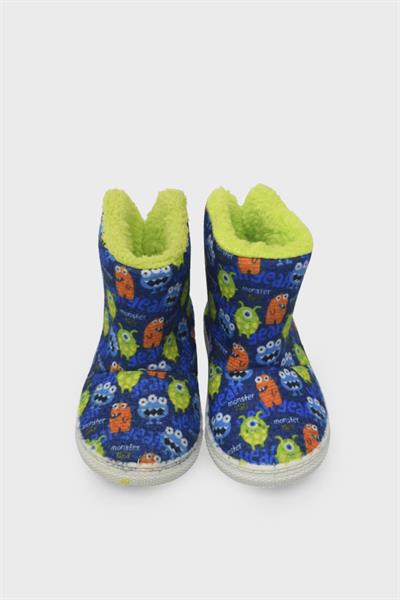 Sanbe Unisex Çocuk Boğazlı Panduf Bot Saks Mavisi SNB105P030