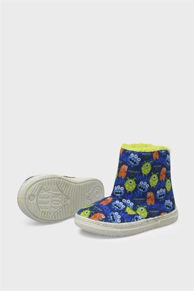 Sanbe Unisex Çocuk Boğazlı Panduf Bot Saks Mavisi SNB105P030