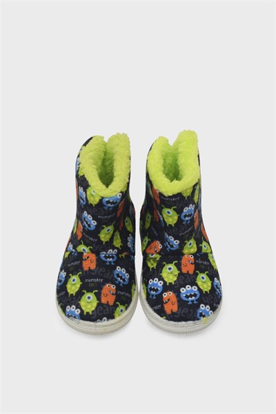 Sanbe Unisex Çocuk Boğazlı Panduf Bot Siyah SNB105P030