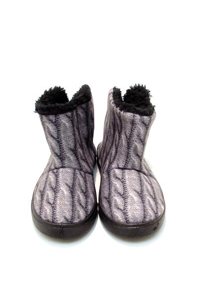 Sanbe Unisex Çocuk Boğazlı Patik Panduf Gri SNB106P131