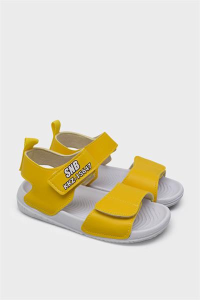Sanbe Unisex Çocuk Cırtlı Sandalet Sarı SNB501V5401