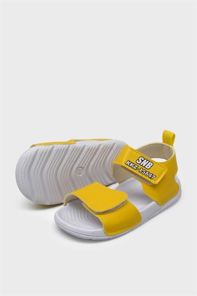 Sanbe Unisex Çocuk Cırtlı Sandalet Sarı SNB501V5401