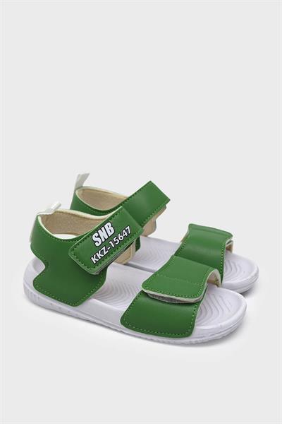 Sanbe Unisex Çocuk Cırtlı Sandalet Yeşil SNB501V5401