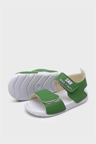 Sanbe Unisex Çocuk Cırtlı Sandalet Yeşil SNB501V5401