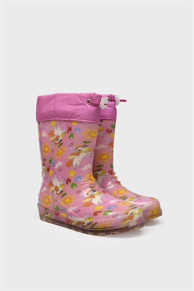 Sanbe Unisex Çocuk Yağmur Çizmesi Pembe SNB901Y3102