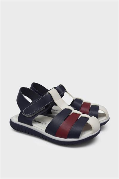 Şirin Erkek Çocuk Günlük Sandalet Beyaz Bordo SRN3240