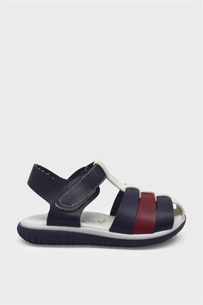 Şirin Erkek Çocuk Günlük Sandalet Beyaz Bordo SRN3240