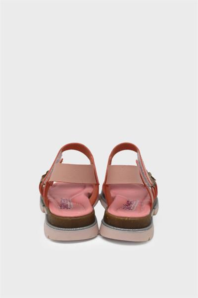 Şirin Kız Çocuk Çiçekli Günlük Sandalet Pudra SRN3196