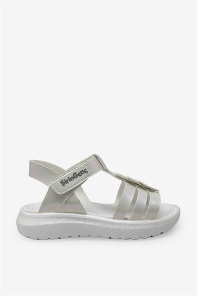 Şirin Kız Çocuk Cırtlı Sandalet Sedef GVN2025-17