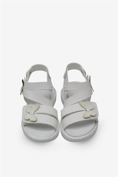 Şirin Kız Çocuk Kelebek Tokalı Sandalet Beyaz GVN2025-19