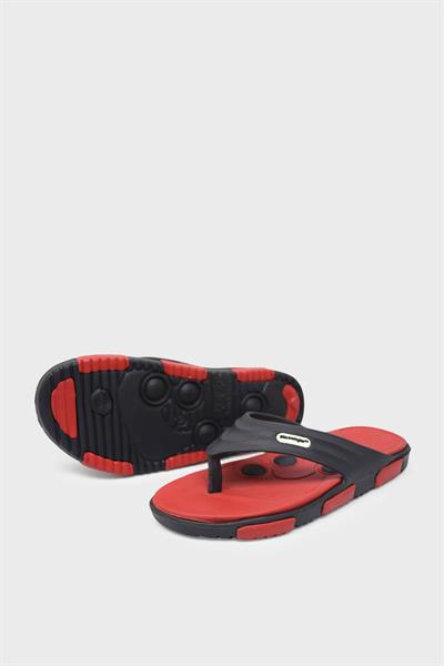 Slazenger Erkek Opal Parmak Arası Terlik Siyah Kırmızı SA11SE032