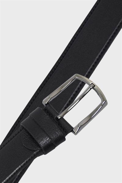 Sosela Erkek Deri Kemer Siyah Dikişli ssl-4