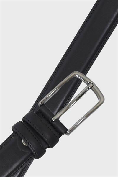 Sosela Erkek Deri Kemer Siyah Dikişli  SSL-3,5