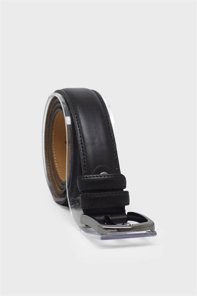 Sosela Erkek Deri Kemer Siyah Dikişli  SSL-3,5