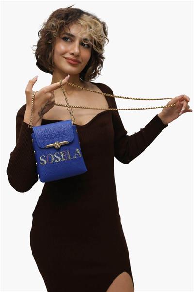 Sosela Kadın Çapraz Çanta Saks Mavisi SSL-7104