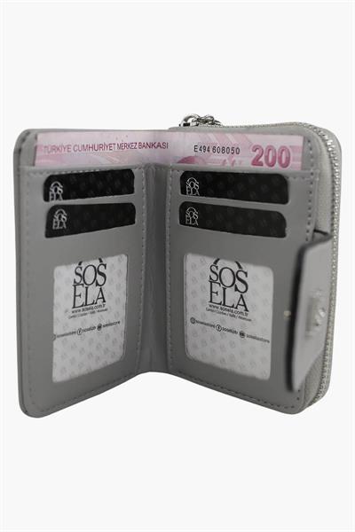 Sosela Kadın Cüzdan Gri SSL-4028