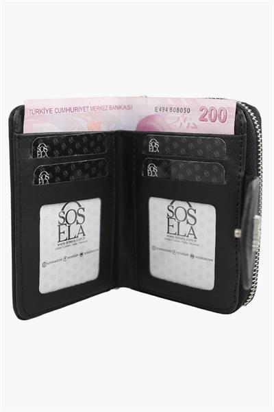 Sosela Kadın Cüzdan Siyah SSL-4028