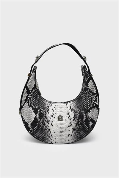 Sosela Kadın Kol Çantası Beyaz Yılan SSL-7143